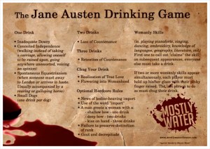 Jane Austen Drinking Game